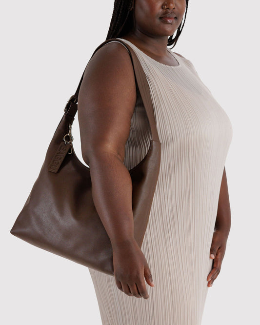 RECYCLED LEATHER SHOULDER BAG - US 1037